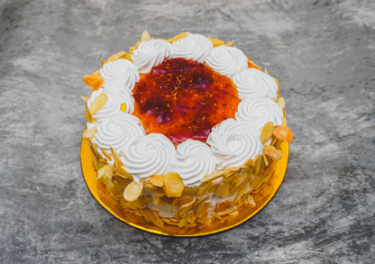 Fresh Mango Strawberry Cake